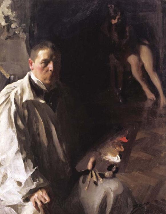 Anders Zorn Self-Portrait with Model (nn02)